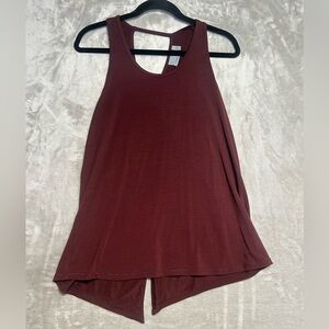 Athleta Essence Tie Back Tank Top Women’s Medium Maroon